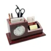 ساعت رومیزی چوبی