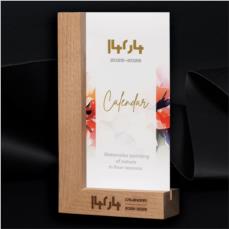 تقویم رومیزی پایه چوبی