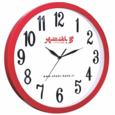 ساعت دیواری گرد با اعداد برجسته