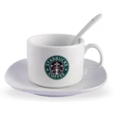 فنجان نعلبکی با قاشق