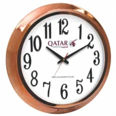 ساعت دیواری با قاب روکش کروم