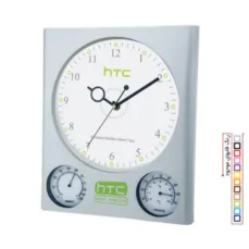 ساعت دیواری با رطوبت سنج و دماسنج