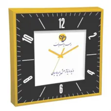 ساعت دیواری مدل وینا با چاپ روی شیشه