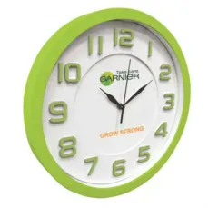 ساعت دیواری گرد با اعداد برجسته