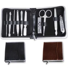 ست مانیکور 10 تکه چرمی