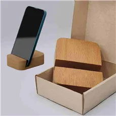 استند موبایل چوبی ساده