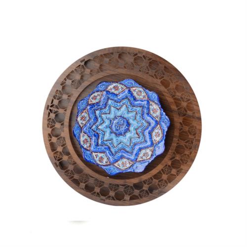 MB-07A - بشقاب مینا 16 با قاب دایره