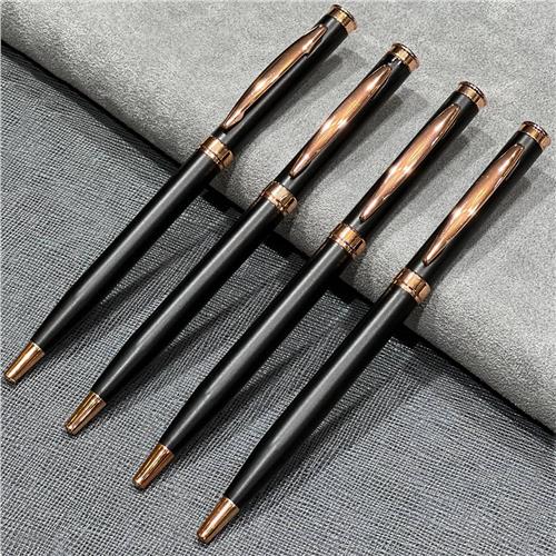 SMP-733 - خودکار فلزی مشکی گیره رزگلد