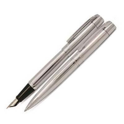 GBP-111 - ست خودنویس و خودکار استیل طرح دار300