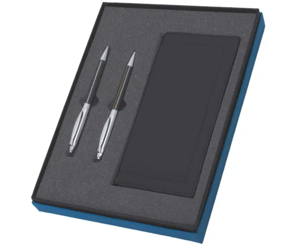 NSCH-2328 - ست خودکار خودنویس و کیف پول چرمی