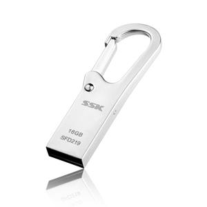 SFD-219 - فلش استیل قلابدار 8 گیگ