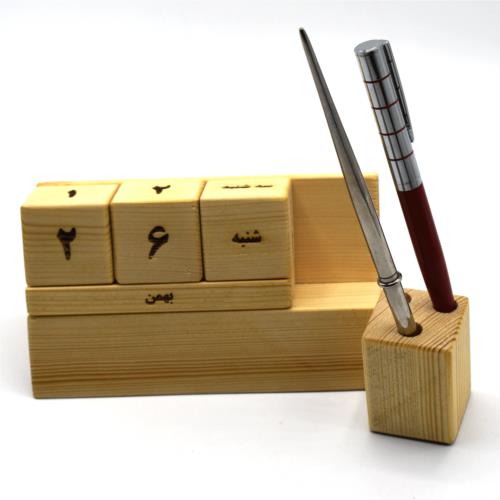 WT-102 - تقویم مدیریتی چوبی