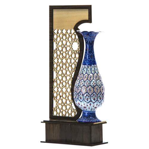 HLT-13 - گلدان میناکاری 20 سانت