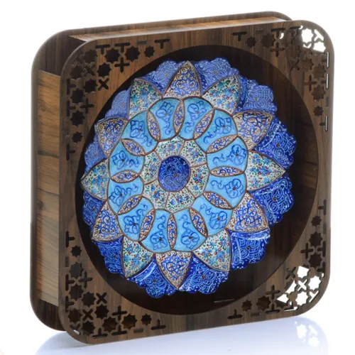 MB-08 - بشقاب مینا 20 با قاب برش لیزر MB-08 - بشقاب مینا 20 با قاب برش لیزر